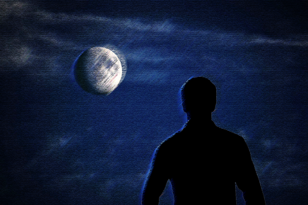 natt-ensamhet-månen