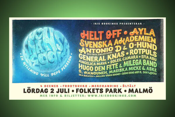 Affischen för Skånsk Reggae - festival.