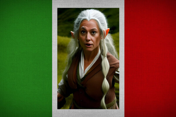 Giorgia Meloni som hobbit