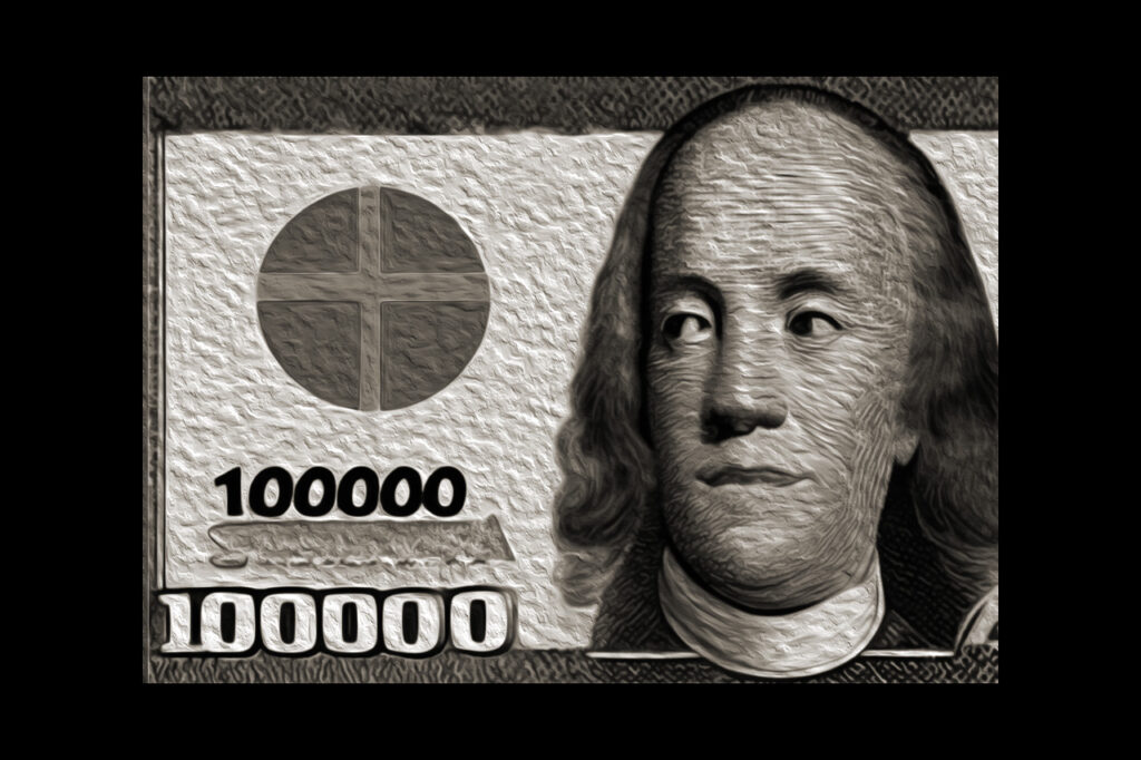 100000-kr-sedel. Illustration: Igor Wombolowski.