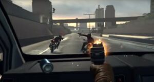 Screenshot från VR-spelet London Heist.