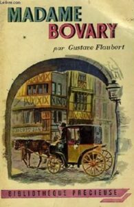 En fiacre på omslaget till Madame Bovary.