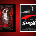 Två affischer för den klassiska skräckfilmen Suspiria av Dario Argento. (Montage: Opulens)