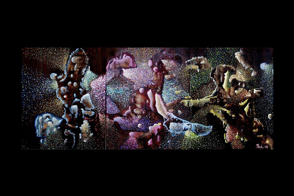 Konstverk av Bengt O Björklund.