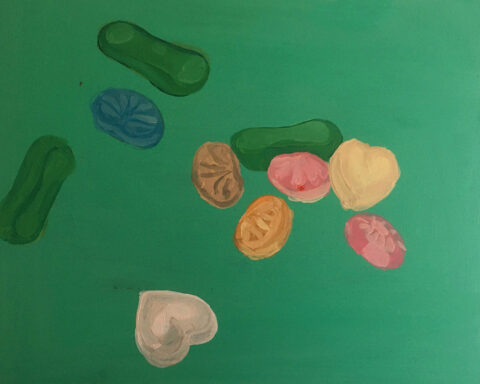 Godis #2. Konstverk av Maria Johansson.