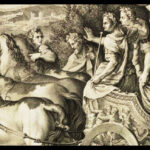 Etsning: "Triumph of Titus and Vespasian" av Louis Desplaces efter Giulio Romano. (Bilden är beskuren). (National Galleries Scotland.)