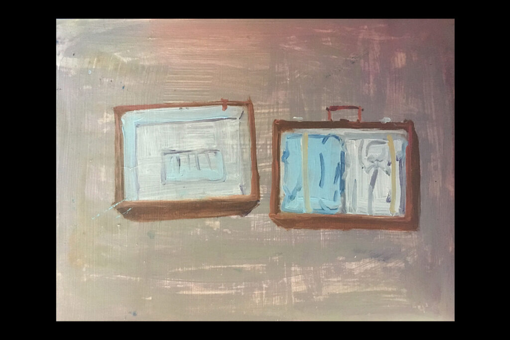 "Packning". Konstverk av Maria Johansson.