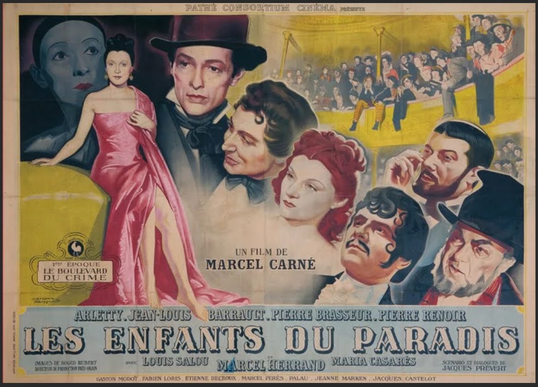Fransk originalaffisch för filmen Paradisets barn. 