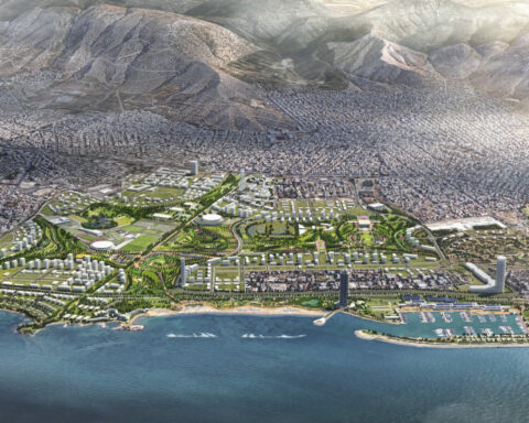 Ellinikon Metropolitan Park som den är tänkt att se ut. (Arkitektbild: Sasaki.com