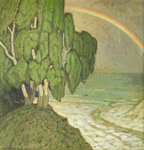 Ellen Trotzig. Regnbågen, 1914. Olja på duk, 134 x 130 cm. (Foto: Peter Carlsson/Österlens museum.) 