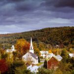 Byn Barnet, Vermont. New England - i den nordöstligaste delen av USA, är känt för sina livfulla färger på hösten. Foto: Carol M. Highsmith via flickr.com.