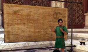 Euklides undervisar i Assassin's Creed-