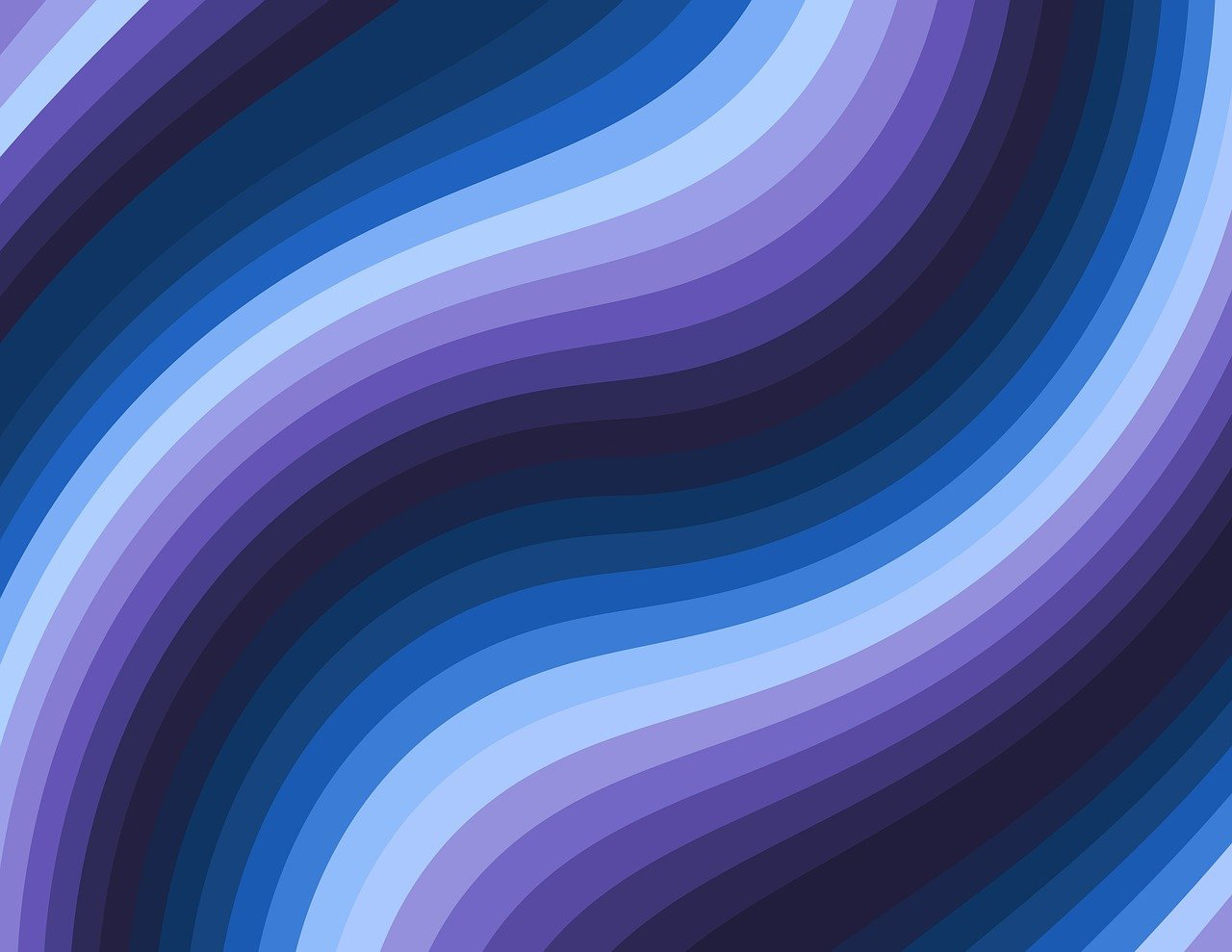 Flöde. flow, abstrakt bild i blå färg