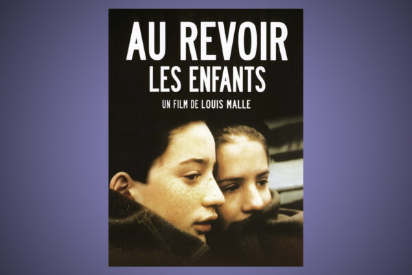 Den franska originalaffischen för "Vi ses igen, barn" av Louis Malle.
