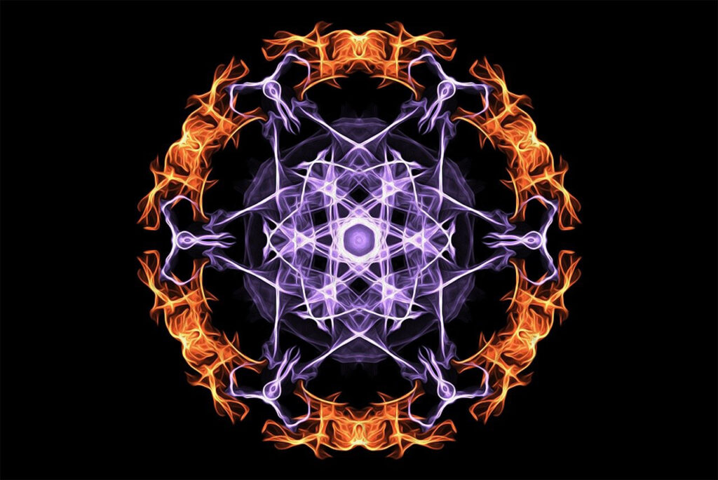 Mandala, mystiskt ljus, mystik,