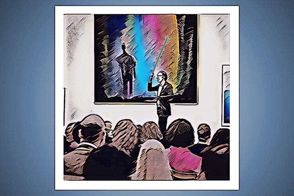 Befria konsten, Pekpinnar i konsten,