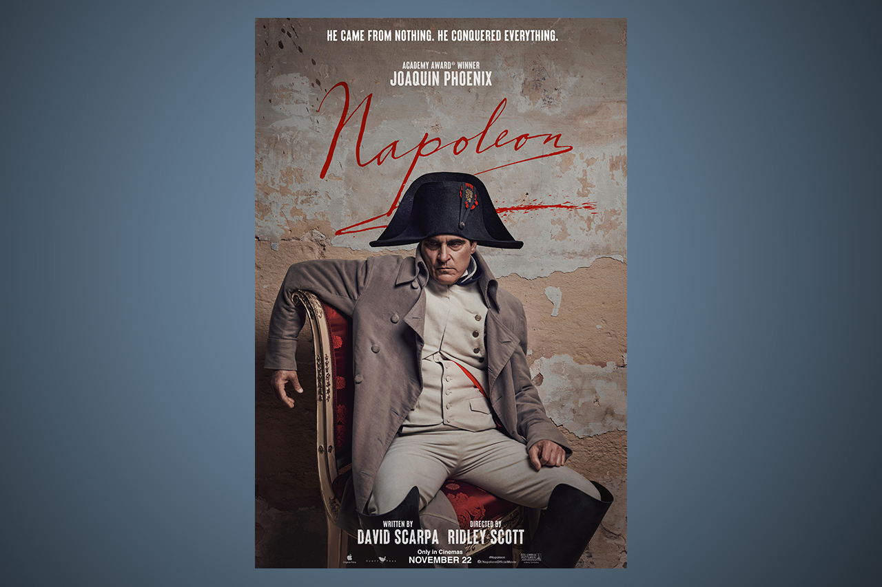 Affischbild för Ridley Scotts film om Napoleon.