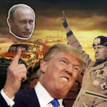 Trump, Putin, Mussolini, Hitler, krig, imperialism, fascism, nazism