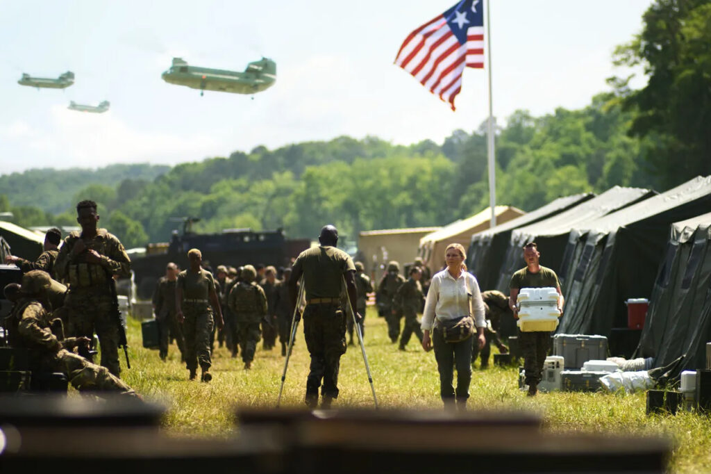 Civil War, Kirsten Dunst, USA, biofilm, krigsfilm, Alex Garland,