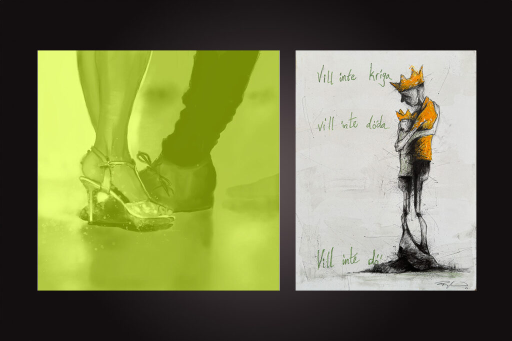 Ingrid Forfang, Orion Righard, konst, konstuställning, konstnärer, teckningar, måleri, grafik