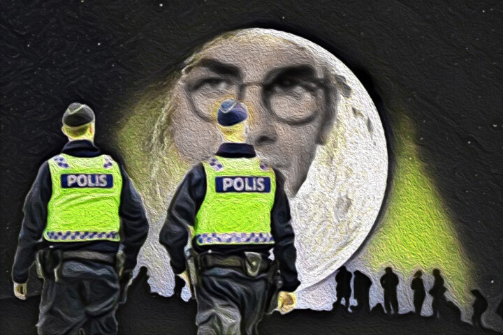 POLISSTAT. Nya lagar har tillkommit och med dem nya brottsrubriceringar. "Ju mer motstånd vi gör desto hårdare tag blir det från Tidölaget och myndigheterna de styr över," skriver Ann Engqvist. aktivism, klimataktivister, politik, Tidölaget, juridik, lagstiftning, svensk inrikespolitik, klimatkrisen, Greta Thunberg, Ann Engqvist,