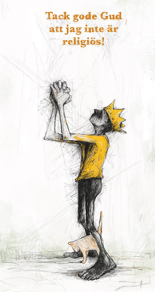 Utställning. Affischbild för utställningen på Galleri M med verk av Ingrid Forfang, Orion Righard och Pelle Ossler.