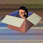 SATIR. Samuel Andersson har skrivit en satirisk kortnovell med anledning av att en SD-politikers hemliga låda med nazi-memorabilia har avslöjats. Förlagan till denna prosasatir står att finna i August Strindbergs kortnovell ”Ett halvt ark papper”. SD, Sverigedemokraterna, nazism, Hitler, satir, Samuel Andersson, August Strindberg, novell, novellkonst,