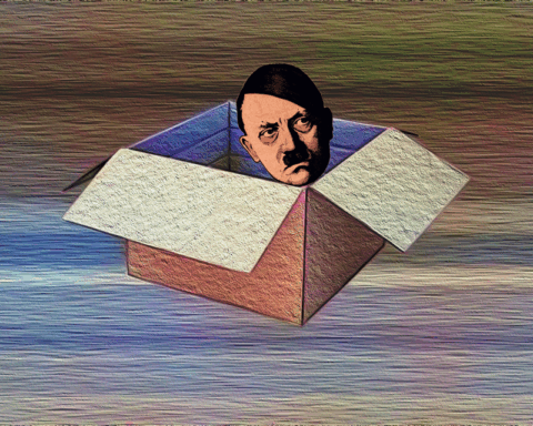 SATIR. Samuel Andersson har skrivit en satirisk kortnovell med anledning av att en SD-politikers hemliga låda med nazi-memorabilia har avslöjats. Förlagan till denna prosasatir står att finna i August Strindbergs kortnovell ”Ett halvt ark papper”. SD, Sverigedemokraterna, nazism, Hitler, satir, Samuel Andersson, August Strindberg, novell, novellkonst,