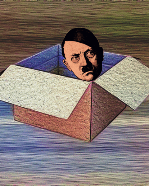 SATIR. Samuel Andersson har skrivit en satirisk kortnovell med anledning av att en SD-politikers hemliga låda med nazi-memorabilia har avslöjats. Förlagan till denna prosasatir står att finna i August Strindbergs kortnovell ”Ett halvt ark papper”. SD, Sverigedemokraterna, nazism, Hitler, satir, Samuel Andersson, August Strindberg, novell, novellkonst,