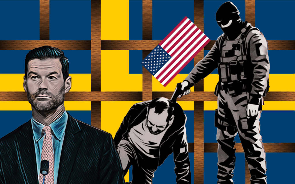 ICE. SATIR. Samuel Andersson har skrivit en dagsvers om hur vi i Sverige är snara att kritisera amerikanska ICE, trots att svenska Migrationsverket – i samarbete med polisen – bara är snäppet mer humana i sin behandling av flyktingar som ska utvisas.