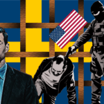 ICE. SATIR. Samuel Andersson har skrivit en dagsvers om hur vi i Sverige är snara att kritisera amerikanska ICE, trots att svenska Migrationsverket – i samarbete med polisen – bara är snäppet mer humana i sin behandling av flyktingar som ska utvisas.