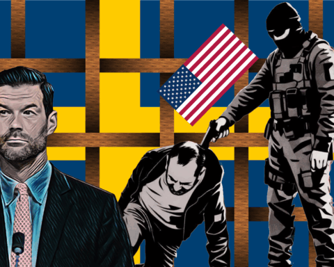 ICE. SATIR. Samuel Andersson har skrivit en dagsvers om hur vi i Sverige är snara att kritisera amerikanska ICE, trots att svenska Migrationsverket – i samarbete med polisen – bara är snäppet mer humana i sin behandling av flyktingar som ska utvisas.