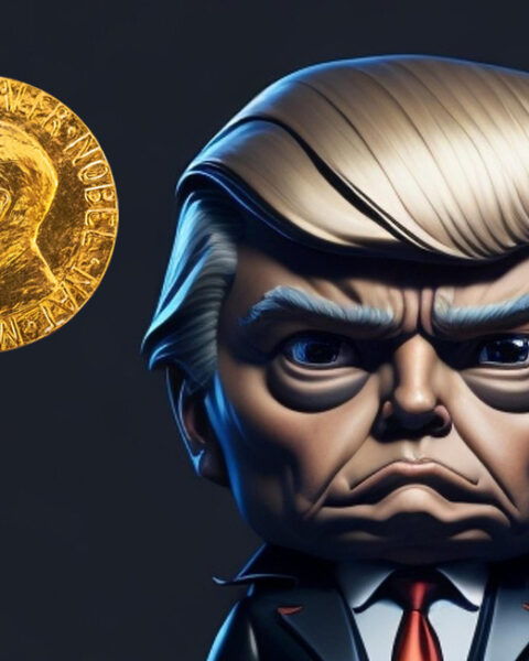 SATIR. I oktober förra året skrev Sofia Thoresdotter en dagsvers om Trump och Nobels fredspris. Nu sammanfaller verkligheten med dikten. Maria Corina Machado har nämligen överlämnet fredsprismedaljen till USA:s president.