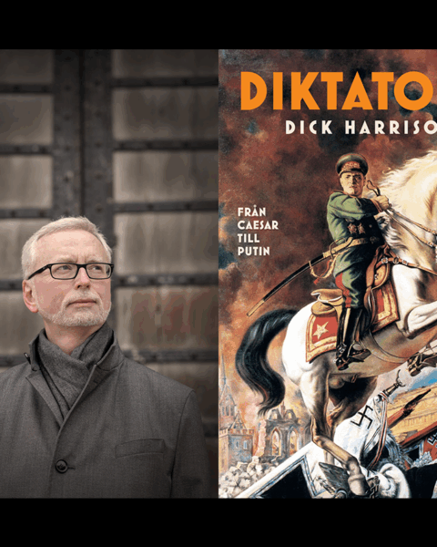 DIKTATURENS HISTORIA. Dick Harrison tar sig an diktaturens historia i sin nya bok och följer auktoritära tendenser från antikens tyranner till dagens ledare som Putin och Trump.