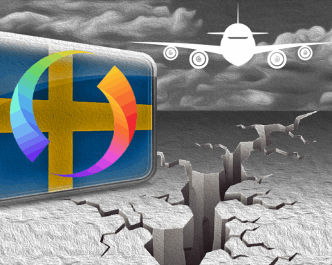 Samuel Andersson har skrivit en dagsvers om hur UD krävde omedelbar betalning via Swish när strandsatta svenskar i helgen skulle flygas hem från Dubai.