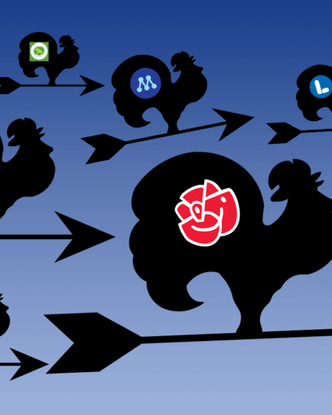 POLITIK. I veckans krönika skriver Lars Thulin om hur ett visst parti kan styra både landet och debatten eftersom de övriga sju blivit vindflöjlar. SD, V, S, KD, M, L, C, MP, Valåret 2026, Lars Thulin,