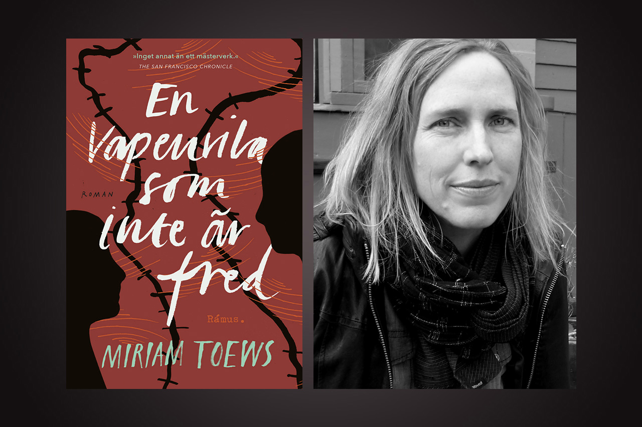 Miriam Toews. ROMAN. Thomas Almqvist har läst Miriam Toews roman ”En vapenvila som inte är fred” med stor behållning och hyllar hennes vitala berättarkonst.