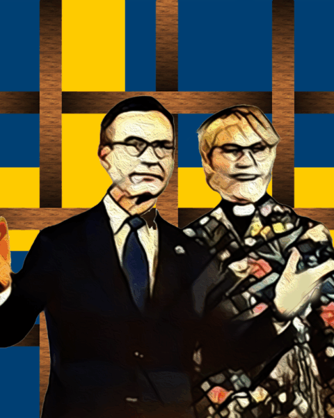 SATIR. Samuel Andersson har skrivit en dagsvers om den omdiskuterade Fållöknastiftelsen där statsminister Ulf Kristerssons fru prästen Birgitta Ed sitter i sty-relsen. I samma kristna anda som stiftelsen ifråga, bygger dagsversen på barnbönen ”Gud som haver barnen kär”.