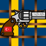 SATIR. Samuel Andersson har skrivit en dagsvers om att Ulf Kristersson tagit emot en namnad revolver i gåva från Erdogan.