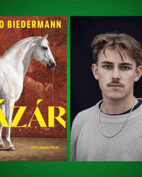 Nelio Biedermann. ROMAN. ”Berättarglädjen är stor hos Nelio Biedermann, tematiken intressant och språket är, när det är som bäst, en ren och oförfalskad glädje att ta del av.” Det skriver Elisabeth Brännström som läst författarens debutroman ”Lázár”.